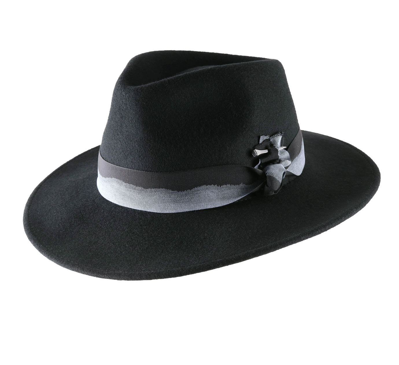 Wool Top Hat with Grosgrain Band Handmade in Italy