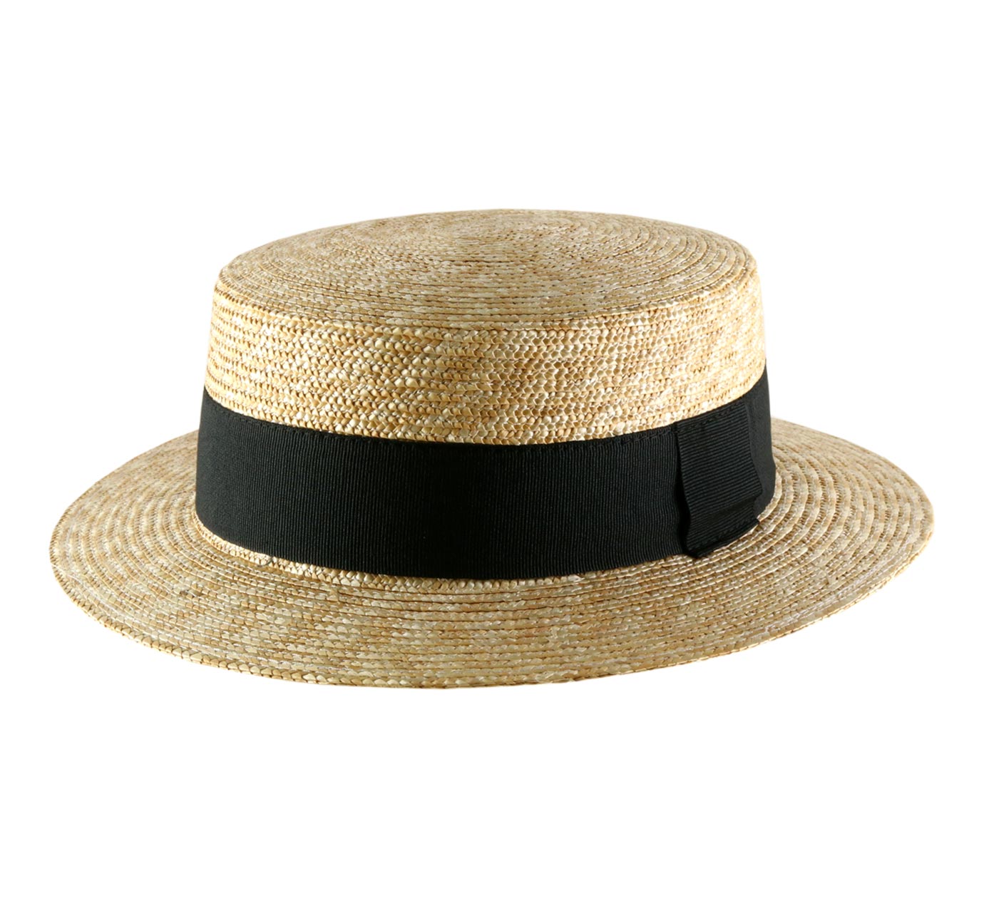 primero Aditivo esqueleto Canotier Luxe, Hats Classic Italy 100 % natural straw