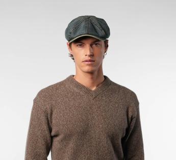 Béret denim délavé Hatteras Washed Denim Flat Cap
