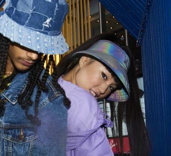 Iridescent Jungle, Hats Kangol New York 