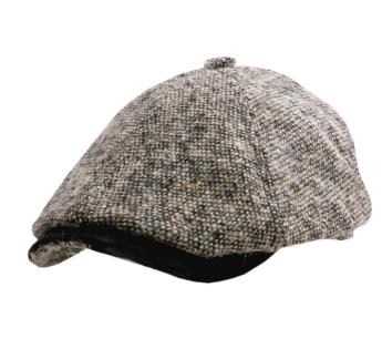 Futter Herbst-Winter Stetson Hereford Harris Tweed Ballonmütze Schirmmütze Baker-Boy-Mütze Wollcap Herren Made in Germany mit Schirm