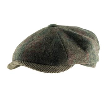 Casquette laine Stetson Hatteras Dark Paisley Flat Cap