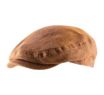 Casquette plate en lin Descott