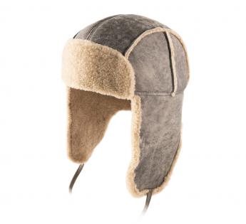 Chapka Cuir Stetson Lewiston Lambskin-wool