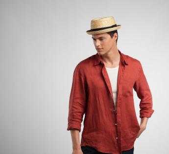 Chapeau porkpie paille fine Classic Porkpie Straw