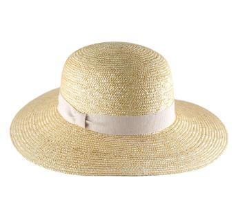 Capeline paille fine Classic Straw Floppy 