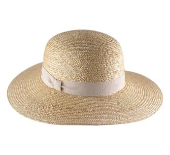Capeline paille fine Classic Straw Floppy 