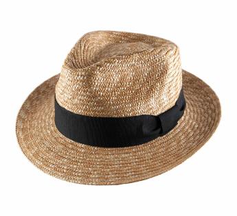 fedora paille fine Classic Straw Fedora 
