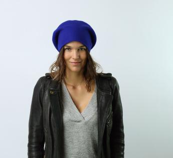 bonnet long Woollen Roll Upp Beret