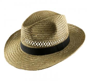 Chapeau en paille Classic Fedora Rafia