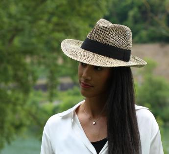 Chapeau paille aéré Classic Fedora Maille, Chapeau Classic Italy