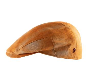 casquette béret orange Rudy Linen