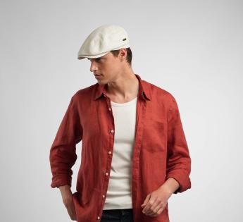 casquette plate lin Prato Lin