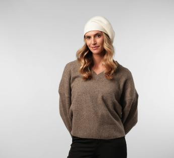 bonnet long Woollen Roll Upp Beret
