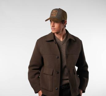 Casquette cuir Stetson Trucker Cap Oily Goat